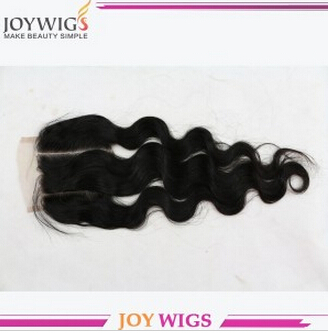 hot sale unprocessed virgin human hair closure body wave