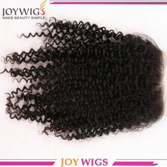 unprocessed virgin human hair lace closure top closure curly