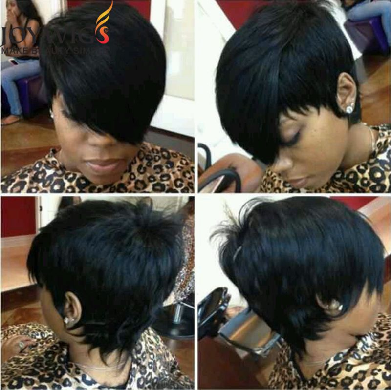 Brazilian human hair short cut 8inch None bob lace wigs front lace wigs glueless full lace wigs with