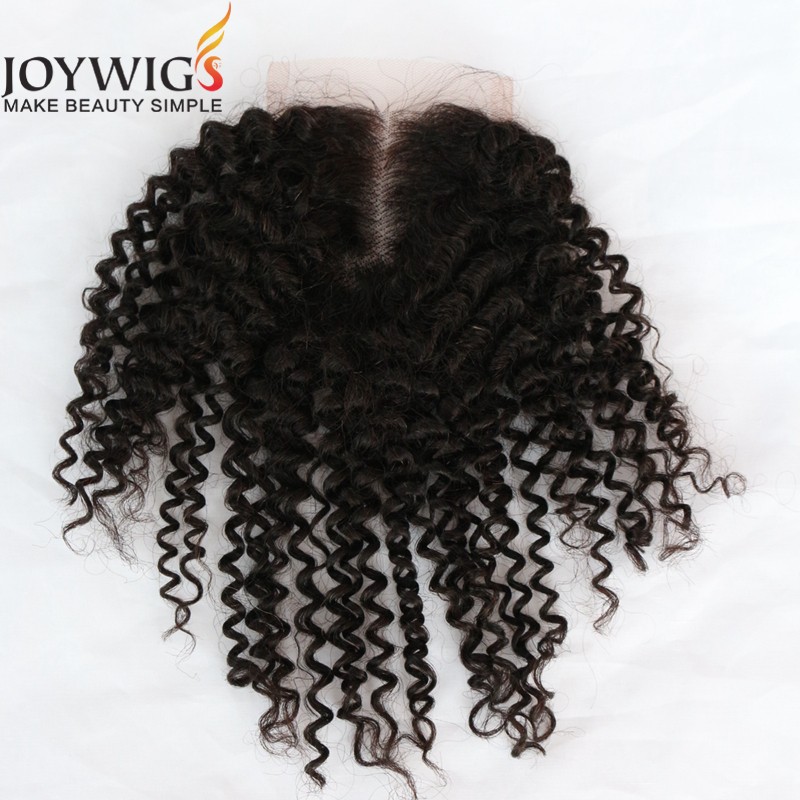 2016 Joywigs New Arrival 8A Grade Brazilian Human Hair Top Quality Deep Curl Virgin Hair Lace Closur