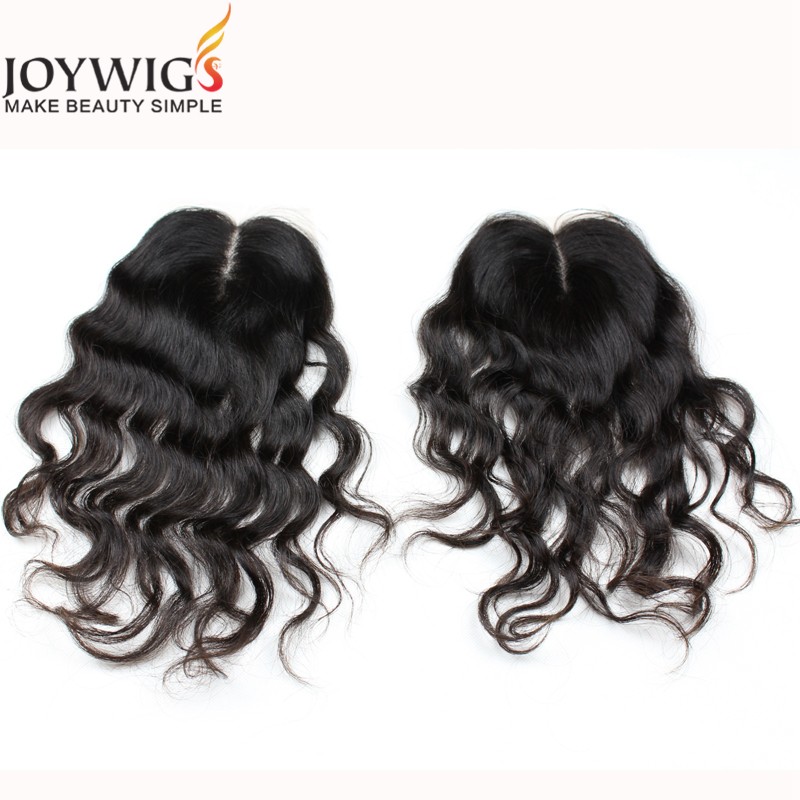 Top Quality 7A Grade Indian Human Hair Natural Wave Hair Closures Middle Part Human Hair Lace Closur