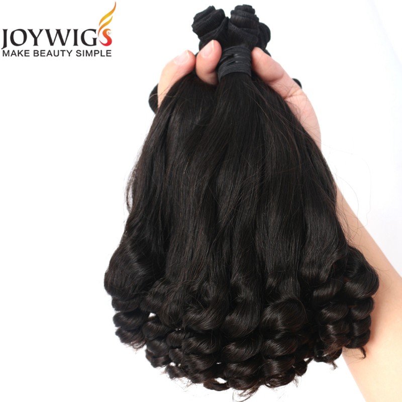 Factory Cheap Price Half Big Curl Human Hair Weaving Top Quality Indian Remy Human Hair Weaving