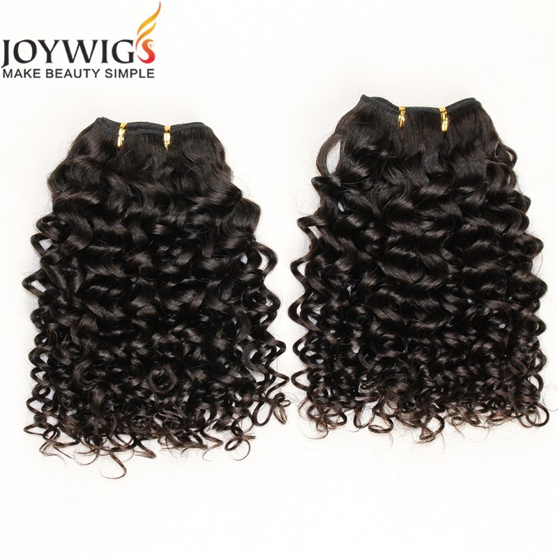 High Density Natural Color Deep Curl Hair Weaving 8a grade Brazilian Virgin Human Hair Weaving