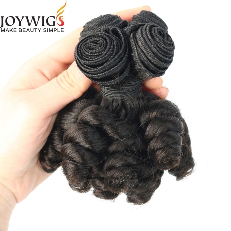 Large Discount Real Brazilian Virgin Human Hair Natural Color Big Curl Human Hair Weft