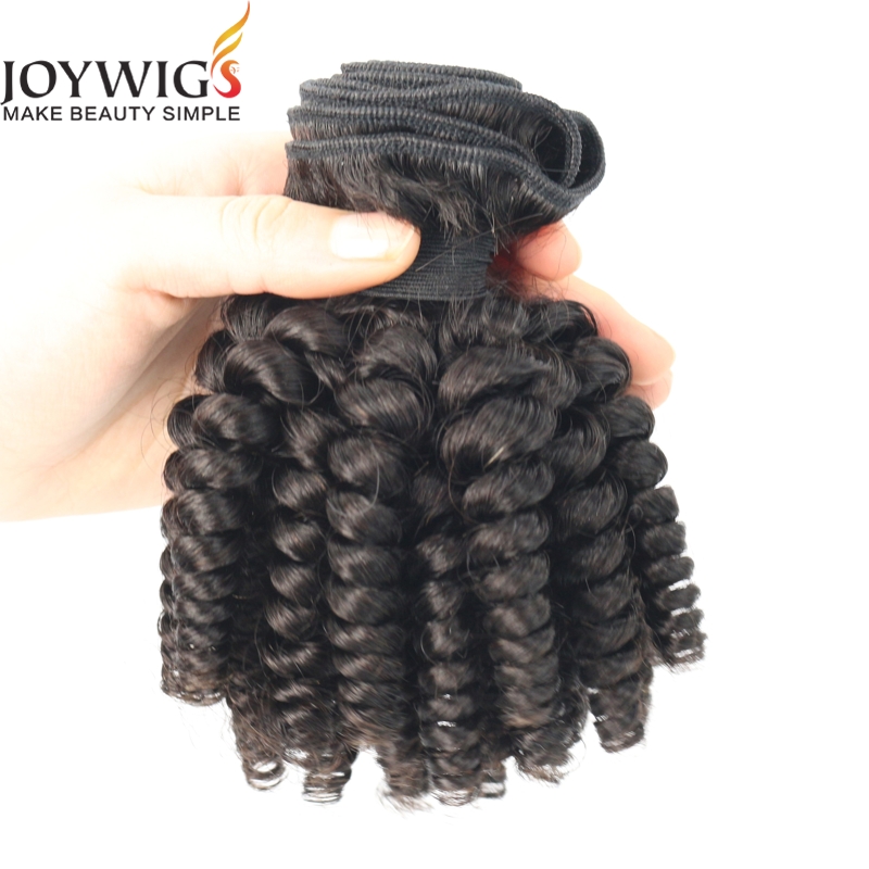 Top Quality Joywigs Brazilian Virgin Human Hair Romance Bouncy Curls Human Hair Weft