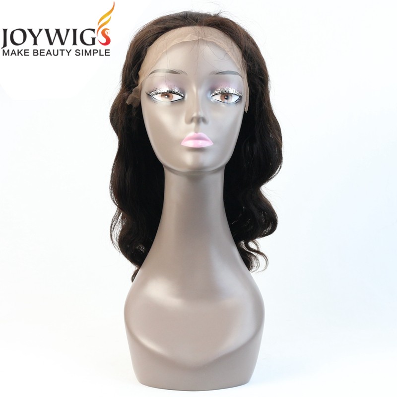 Pretty Body Wave Human Hair Wigs 2color Brazilian Virgin Human Hair Full Lace Wig