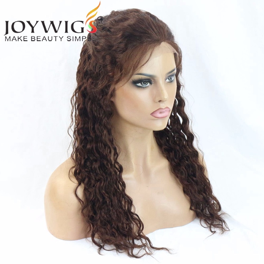 New Arrival Color #4 Indian Remy Human Hair Lace Front Wig