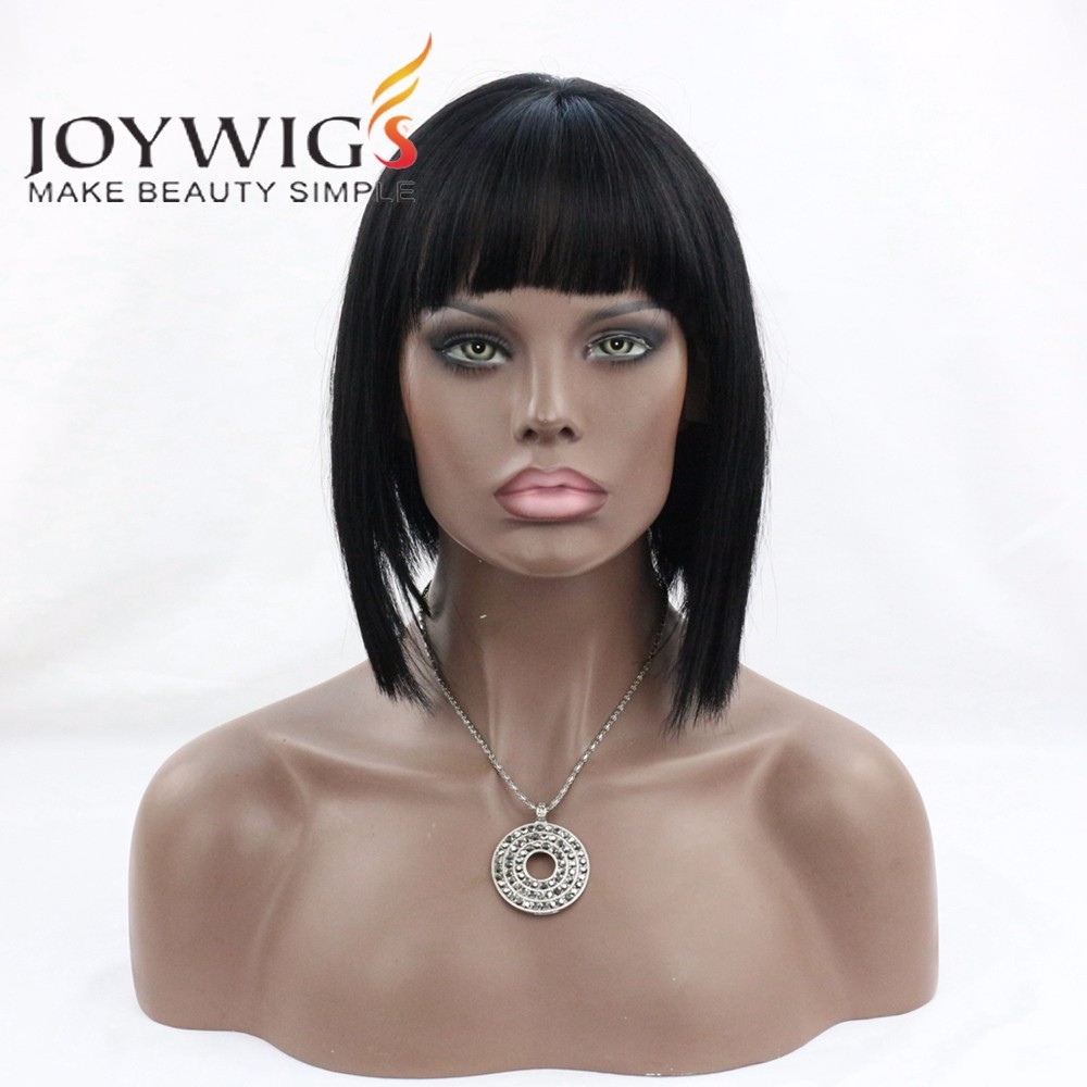 10 Natural Color Short Bob Lace Front Wig