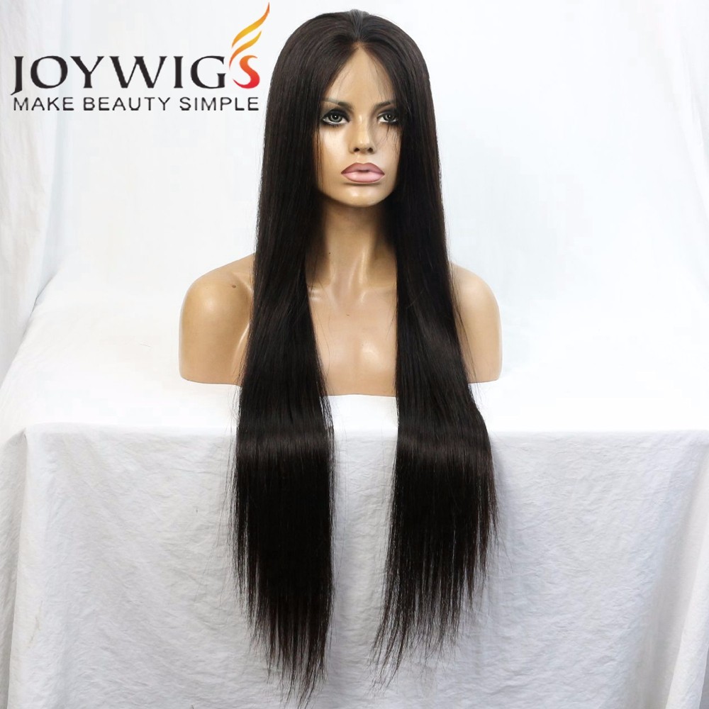 Long hair Straight Natural Lace Front Wig Hot Selling Virgin Brazilian Hair Wig