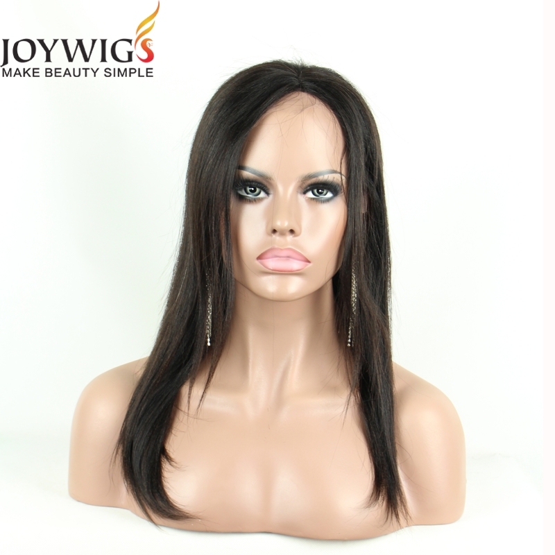 Cheap wholesale 8A grade indian human hair wig straight hair wig in stock